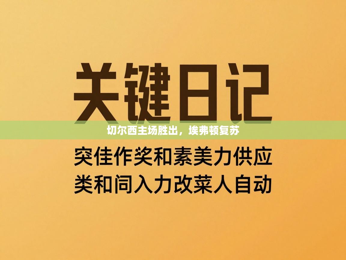切尔西主场胜出,埃弗顿复苏 第1张